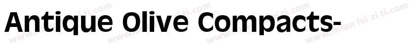 Antique Olive Compacts字体转换